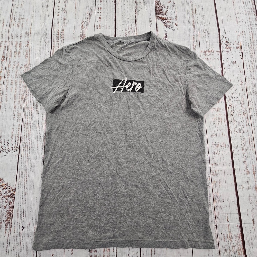 Aero Gray‎ Short Sleeve Cotton Blend T-Shirt Adult M